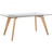 Beliani 160cm Oak Wood Dining Table
