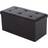 Homcom 833-109BN Brown Storage Bench 76x38cm