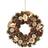 Festive Gold Rose & Pinecone Wreath 36cm Decoration