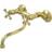 Kingston Brass KS216PB 6-Inch Adjustable Center Wall Mount Bathroom Fa Polished Brass