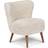 Natures Collection Emily Ivory/Walnut Lounge Chair