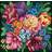 Dimensions DIMENSIONS Needlepoint Kit, Floral Splendor, 14 x 14