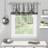 Achim Callie Double Layer Pickup Valance 58x14 Grey
