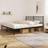 vidaXL Metal Bed Frame with Headboard Black