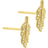 Aqua Dulce Leona Stud Earrings - Gold/Transparent