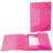 Herma Portfolio Folders A4 Translucent Pink Pack of 3
