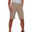 Paulo Due Ladies Above The Knee Stretch Shorts - Camel Beige