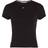 Tommy Jeans Fitted Ribbed Cotton T-shirt - Black