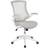 Flash Furniture Kelista Light Gray Mesh/White Frame Kontorsstol 104.8cm