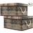 Sorbus Wooden Pattern Storage Box 2pcs