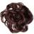 Lullabellz Premium Hair Up Scrunchie Messy Bun 6 inch Chestnut