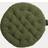 Linum Pepper pad Dark olive Chair Cushions Green