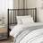 vidaXL Metal Black Headboard