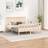 vidaXL Bed Frame with Headboard Solid Pine
