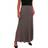 Paulo Due Women's Fully Lined Stretch Long Maxi Skirts - Taupe