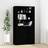 vidaXL Highboard Black Engineered Wood Glass Cabinet