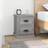 vidaXL Grey Sonoma Cabinet 39 x 39 x 47.5 cm Bedside Table