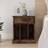 vidaXL Cabinet Smoked Bedside Table