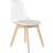 Dkd Home Decor Stylish White Transparent Dining 54 x 47 x 81 cm Kitchen Chair