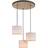 Leuchten Direkt Bark Nature Dark Pendant Lamp 52cm