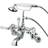 Kingston Brass Cc458T1 Clawfoot Tub Filler With Hand Grey