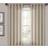 Lush Decor Dark-Linen Burlap Knotted Tab-Top