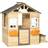 OutSunny Kinderspielhaus mit Blumentopfhalter bunt