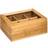 Northix Bamboo Divided Tea Storage Box
