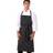 Chef Works Premium Woven Bib Black White Stripe Apron White, Black