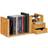 Relaxdays Desk Organizer Bamboo 2 Drawers 21 x 80.5 x 19 cm Natural