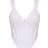 PrettyLittleThing Bandage Dip Hem Bust Cup Corset - White