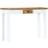 vidaXL Console Table Entryway Side Table White And Brown Solid Mango Wood Mesa Consola