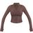 PrettyLittleThing Basic Seamless Jacket - Chocolate