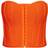 PrettyLittleThing Bandage Hook & Eye Structured Corset - Orange