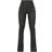 PrettyLittleThing Coated Denim Split Hem Flares Trousers - Black