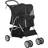 Pawhut Stroller Carrier Foldable Deluxe Jogger Travel Dog Cat Black