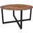 Vasagle Round Vintage Brown /Black Coffee Table 88cm