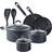 Cook N Home Professional Hard Anodized Nonstick Pots and Pans 10-Piece Cookware Set with lid 10 Parts