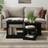 vidaXL Coffee Tables 3 Pcs Black Engineered Wood Nesting Table 3pcs