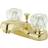 Kingston Brass KB162 4 in Centerset Bathroom Faucet Polished Brass