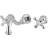Kingston Brass KS3121AX Vintage 2-Handle Mount Gray