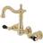 Kingston Brass KS1222PKL Duchess Two-Handle Wall Mount Bathroom Faucet Brass