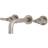 Kingston Brass KS8128ML Milano 2-Handle 8 in Wall Mount Bathroom Faucet Brushed Nickel Grey