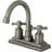 Kingston Brass KS8668ZX Millennium 4 in Centerset Bathroom Faucet Brushed Nickel