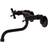 Kingston Brass KS116ORB Adjustable Center Wall Mount Bathroom Faucet Bronze, Brown