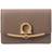 Ferragamo Gancini Leather Card Case - beige