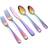 Cambridge Silversmiths Rhiannon Rainbow Mirror 20-Piece Flatware Service for 4 Cutlery Set 20pcs