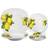 Lorren Home Trends Porcelain Lemon Dinner Set 16