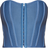 PrettyLittleThing Bandage Hook & Eye Structured Corset - Blue Steel