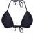 PrettyLittleThing Frill Edge Padded Bikini Top - Black